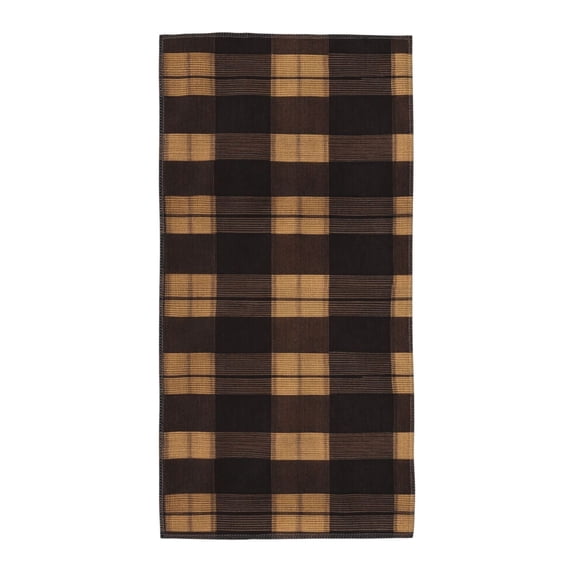 Polyester Long Towel Multi-Size Water Absorption Good Bright Fluffy Soft For Bathroom Swimming Pool Beach Outdoor Travel Saddlebrown Buffalo Plaid Check Tartan Scotland_3