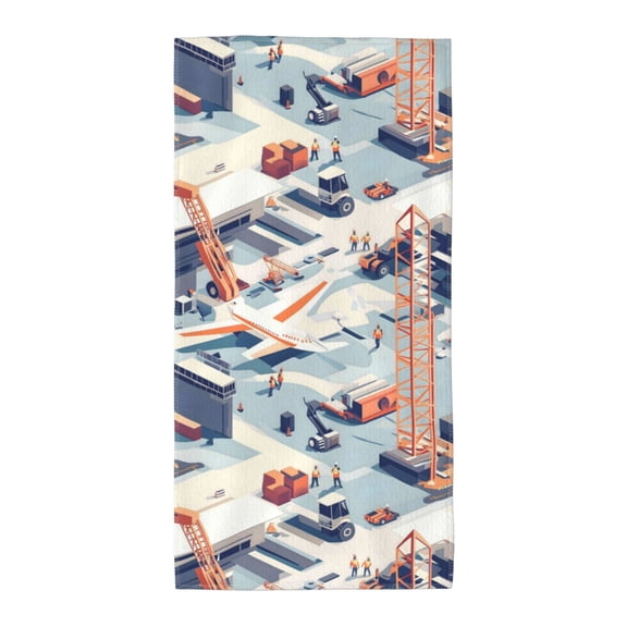 Polyester Long Towel Multi-Size Water Absorption Good Bright Fluffy Soft For Bathroom Swimming Pool Beach Outdoor Travel Construction Site