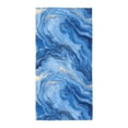 thumbnail image 1 of Polyester Long Towel Multi-Size Water Absorption Good Bright Fluffy Soft For Bathroom Swimming Pool Beach Outdoor Travel Steelblue Marble_1, 1 of 8