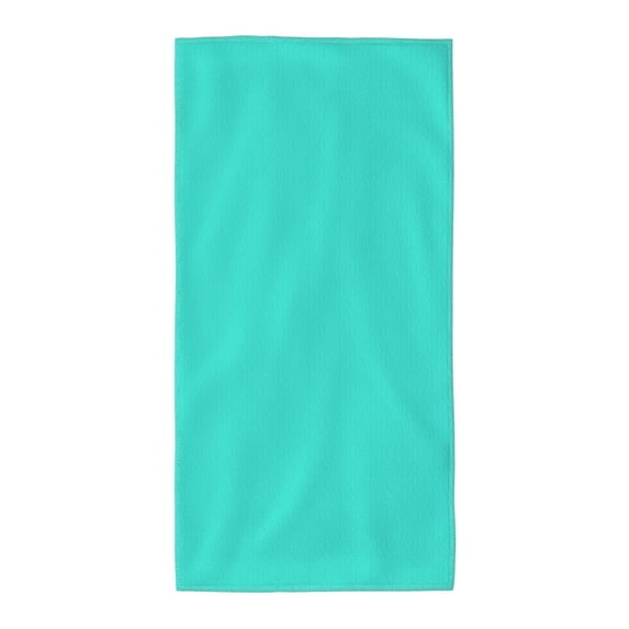 Polyester Long Towel Multi-Size Water Absorption Good Bright Fluffy Soft For Bathroom Swimming Pool Beach Outdoor Travel Teal