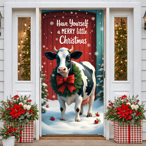 Polyester Material Merry Christmas Banner Festive Design Holiday Decor for Indoor Celebration Winter Party Seasonal Decoration