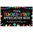 thumbnail image 1 of Polyester Material Teacher Banner Colorful Design Staff Appreciation Week for School Events Classroom Decor Teacher Celebration, 1 of 7