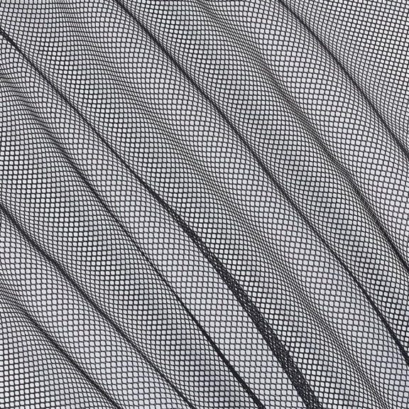 Polyester Mesh Fabric for Party Dress Decoration Garment Making Black 1580x0.4mm about 1 yard/pc
