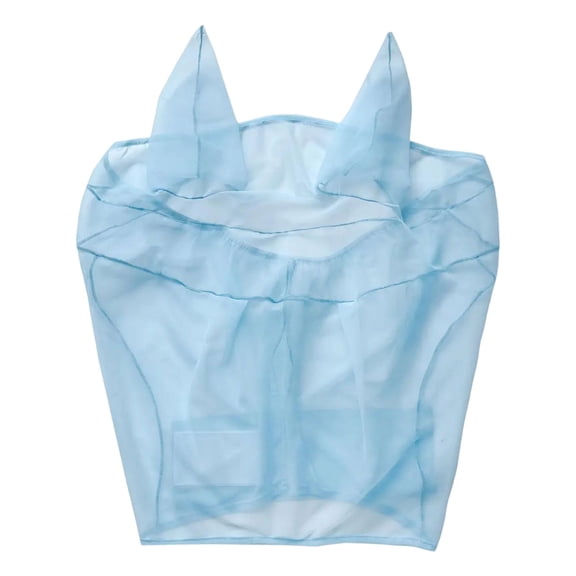 Polyester Mesh Horse Fly Bonnet Full Ear Protection Breathable Lightweight Cover for Outdoor Horse Riding Daily Stable Training Use