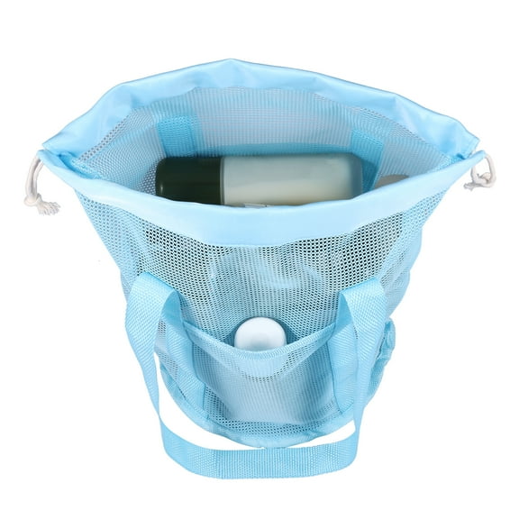 Polyester Mesh Shower Caddy Large Capacity Shower Tote Bag Fast Drying Mesh Toiletry Bath Bag Categorized Storage for Bathroom