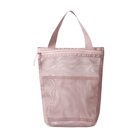 Polyester Mesh Travel Toiletry Bag Portable Large Capacity Storage Bag for Business Trips Daily Use