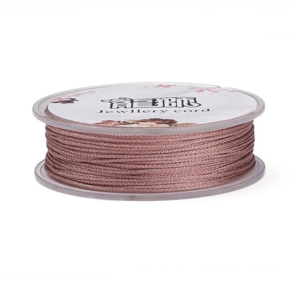 Polyester Metallic Thread Salmon 1mm 32.8 yards(30m)/roll