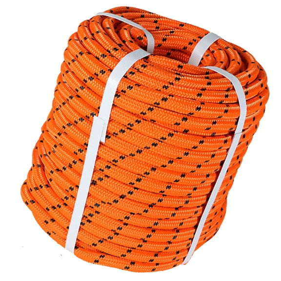 Polyester Nylon Pulling Rope, High Force Polyester Load 5400LBS Sailing Rope Abrasion Resistant UV Resist for Camping Swings Arborist Gardening Marine Orange