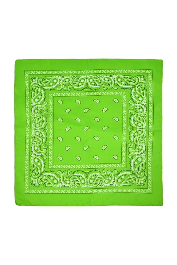 Polyester Paisley Bandana 22x22 Inch – Multipurpose Cowboy Headwrap, 16 Colors Unisex Large Square Scarf for Men Women, Quick Dry Head Scarf for Camping Parties Gifts