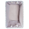 thumbnail image 1 of 14" Vibrant Lattice Aqua Small Rectangle Polyester Pet Bin Paw Organizer, 1 of 2