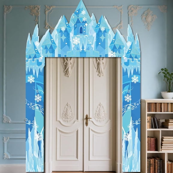 Polyester Photo Backdrop for Party Decoration with 6M Cord Castle 90x180cm for DIY