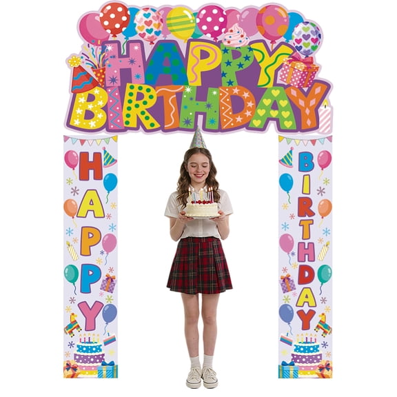 Polyester Photo Backdrop for Party Decoration with 6M Cord Letter 200x280cm