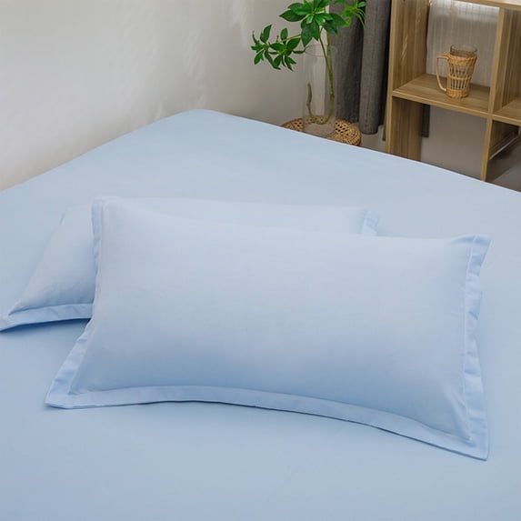 Polyester Pillowcase 18.90x29.13 Inch - Soft Breathable Sleep Pillowcase for Bedroom - Standard Size Bed Pillow Cover with Envelope Closure - Hypoallergenic Washable Pillow Case for Home Guest Room