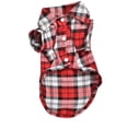 thumbnail image 1 of Polyester Plaid Dog Shirt - Casual Style, Comfortable Fit, Asia Size - for Small Breeds in Spring/Summer, 1 of 4
