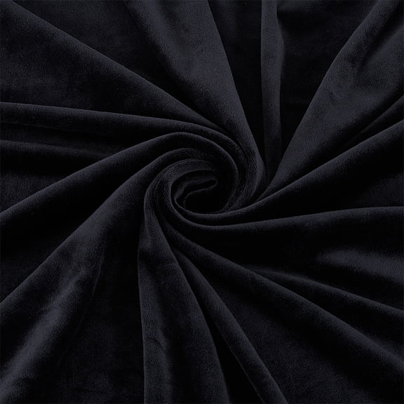 Polyester Plush Fabric Clothing Accessories DIY Pillow Cartoon Toy Black 1600mm for DIY