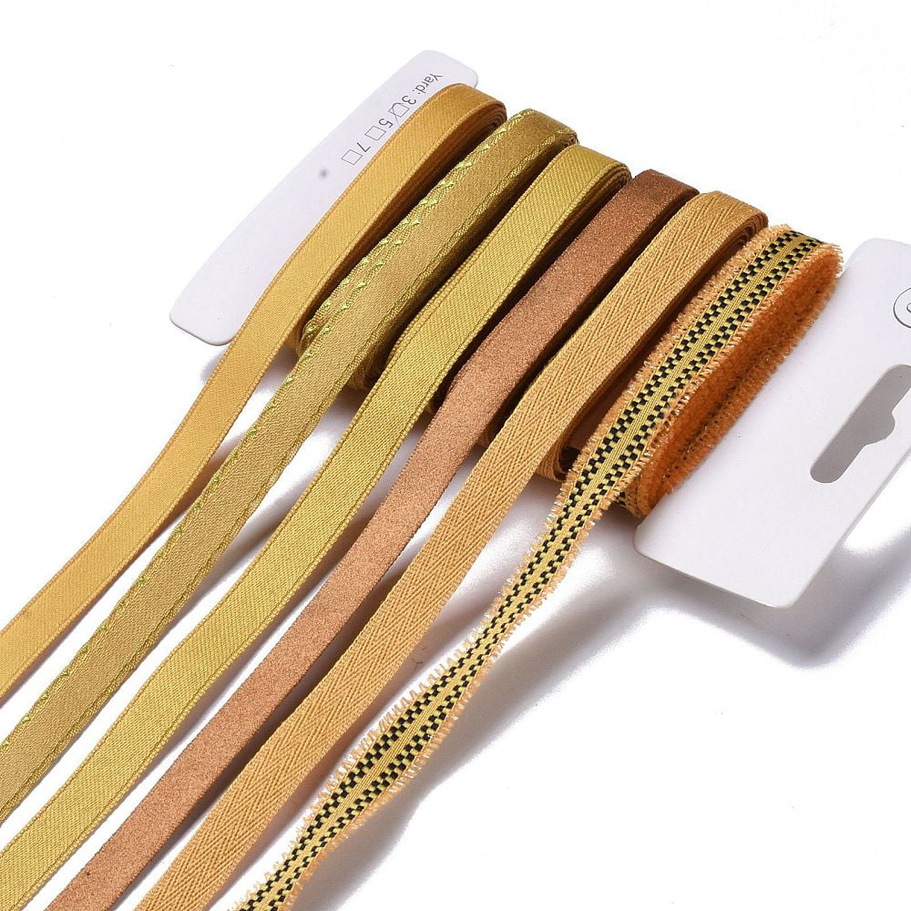 Polyester & Polycotton Ribbons Sets for Bowknot Making Gift Wrapping ...