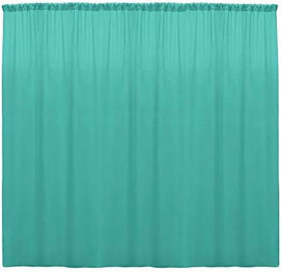 Polyester Backdrop Drape Curtain Panel - (Light Blue, main image 1
