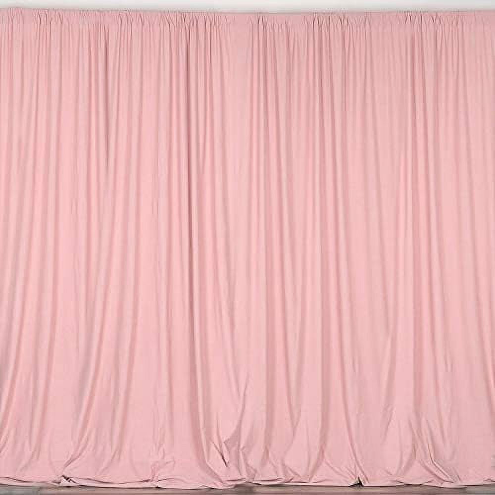 2 Panels 5 Feet Wide Polyester Seamless Backdrop Drape Curtain Panel - (Brown, main image 1