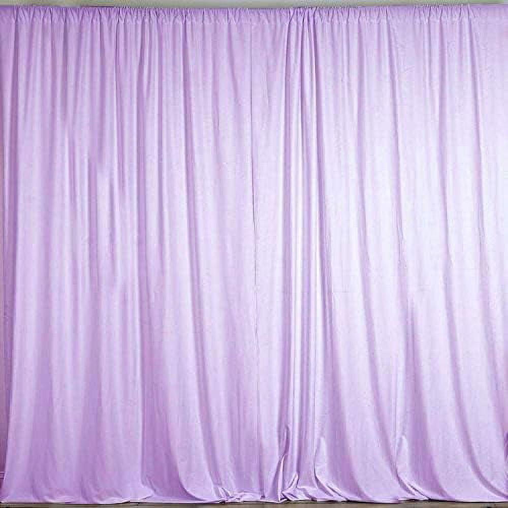 2 Panels 5 Feet Wide Polyester Seamless Backdrop Drape Curtain Panel - (Peach,