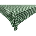 thumbnail image 1 of Polyester Poplin Gaberdine Durable Tablecloth Gingham Checkered Plaid Hunter Green, 1 of 1