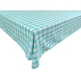 thumbnail image 1 of Polyester Poplin Gaberdine Durable Tablecloth Gingham Checkered Plaid Mint, 1 of 1