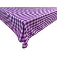 thumbnail image 1 of Polyester Poplin Gaberdine Durable Tablecloth Gingham Checkered Plaid Purple, 1 of 1