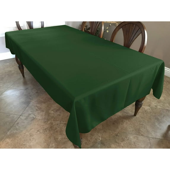 Polyester Poplin Gaberdine Durable Tablecloth Solid Army Green