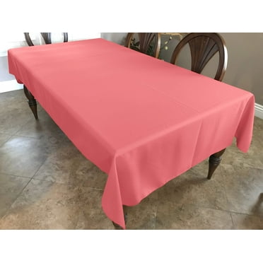 Polyester Poplin Gaberdine Durable Tablecloth Solid Dark Brown