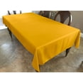 thumbnail image 1 of Polyester Poplin Gaberdine Durable Tablecloth Solid Marigold Yellow, 1 of 1