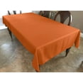 thumbnail image 1 of Polyester Poplin Gaberdine Durable Tablecloth Solid Pumpkin Orange, 1 of 1