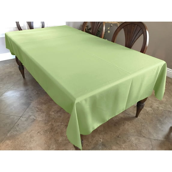 Polyester Poplin Gaberdine Durable Tablecloth Solid Tea Green