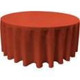 thumbnail image 1 of Polyester Poplin Round Tablecloth, 132-Inch, Rust, 1 of 4