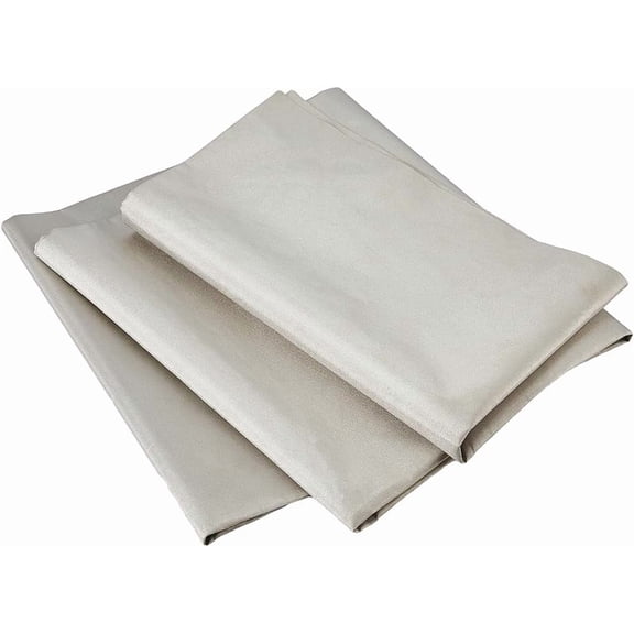 Polyester Protection Fabric Faraday Fabric EMI RF RFID Shielding Nickel Copper Fabric Blanched Almond 1100x0.07mm 2m/pc