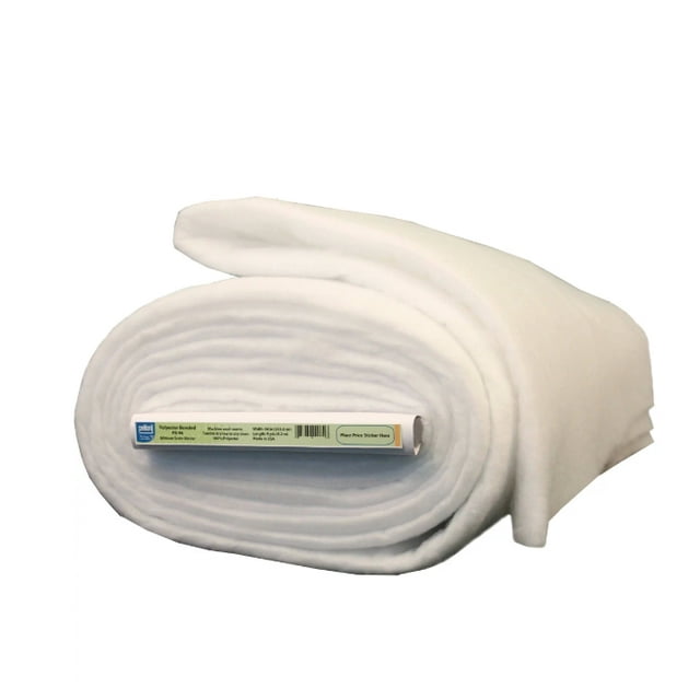 Polyester Quilting Batting, White 96" x 9 Yards by the Bolt