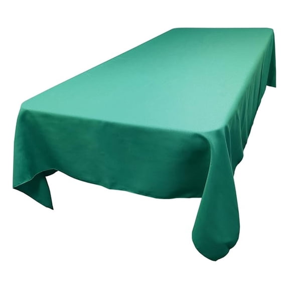 Polyester Rectangle Tablecloth, 60 Inch by 108 Inch, (Dark Teal)