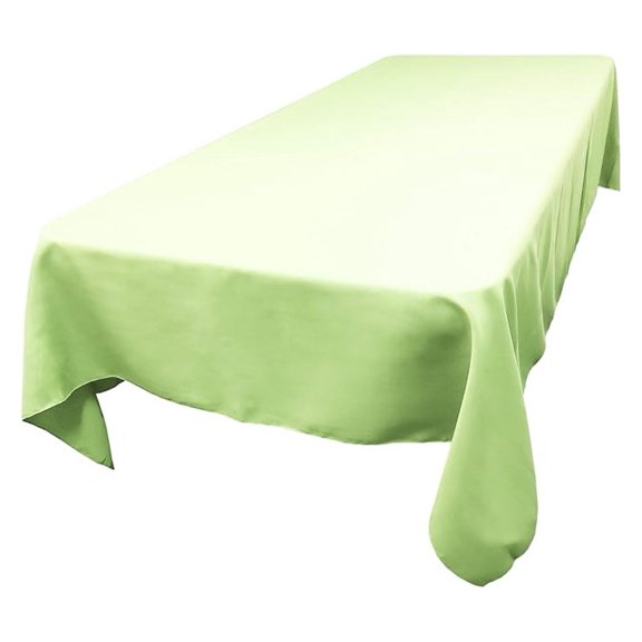 Polyester Rectangle Tablecloth, 60 Inch by 120 Inch, (Mint Green)