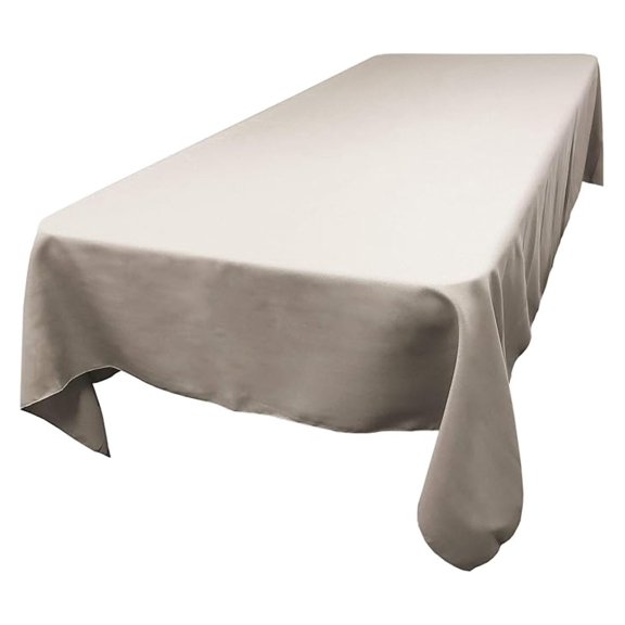 Polyester Rectangle Tablecloth, 60 Inch by 90 Inch, (Charcoal Grey)