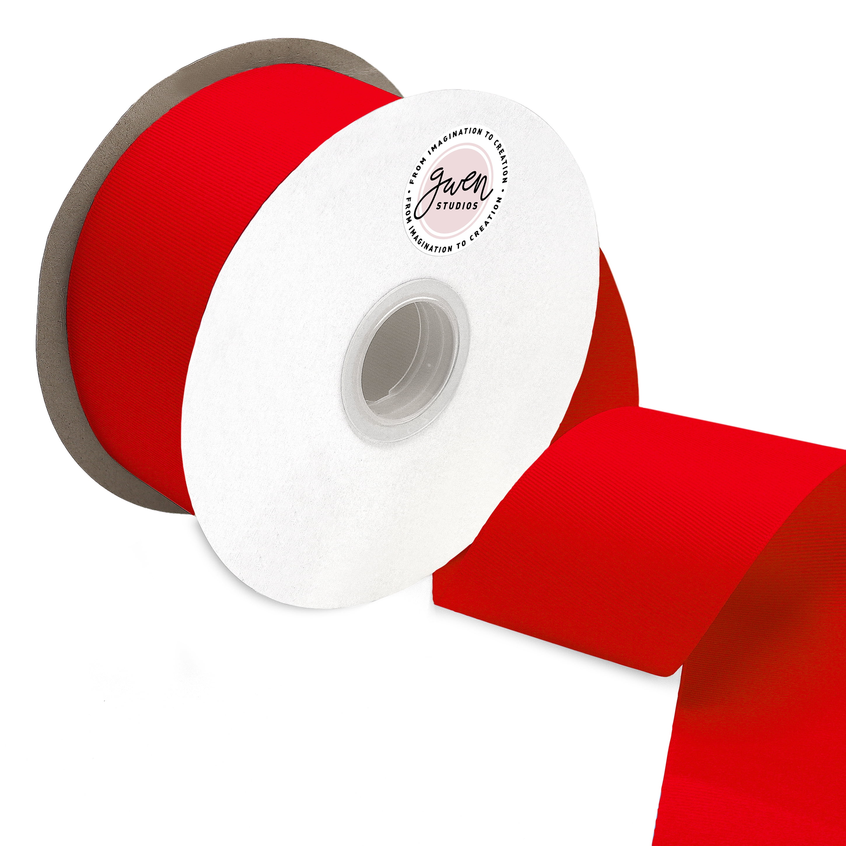 Red Polypropylene Ribbon Polyester Red Grosgrain Ribbon, 150' x 2.5