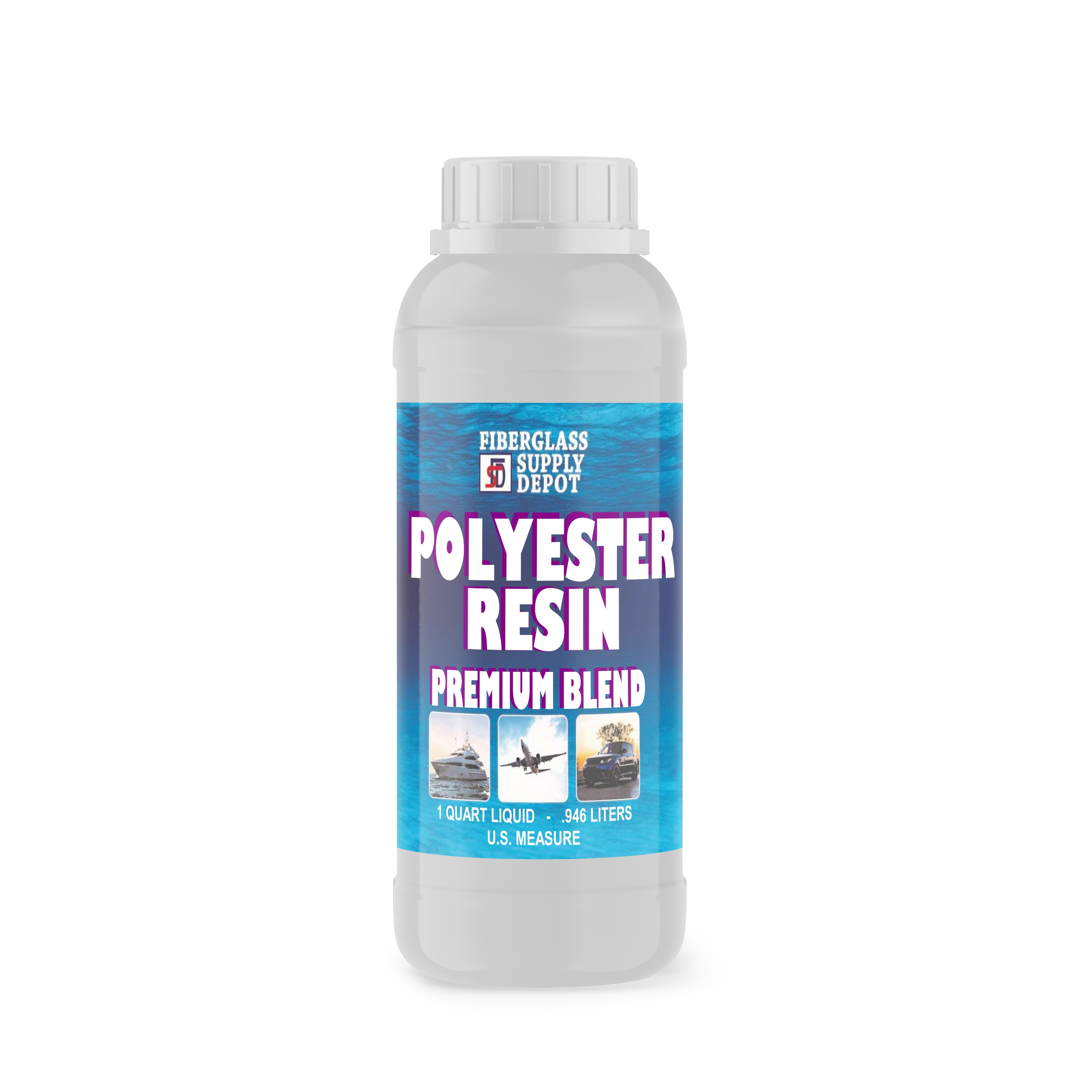 Polyester Resin High Strength, Quart with 15cc Hardener (MEKP)