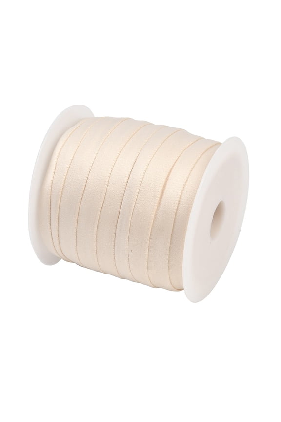 Polyester Ribbon Underwire Replacement Bra Cover Band Ribbon for Sewing Accessories Wheat 1/2 inch(12mm) about 27.34 Yards(25m)/Roll