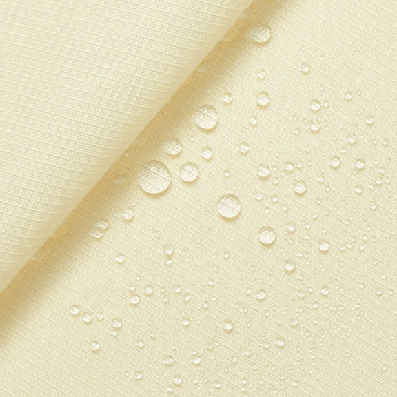 Polyester Ripstop Fabric (DWR) 110 Denier 2.6oz 58/60" Wide Waterproof Tent Water Repellent Dustproof Airtight Inflatable Flag Tarp Cover Excellent Fabric for Kites (Off White)