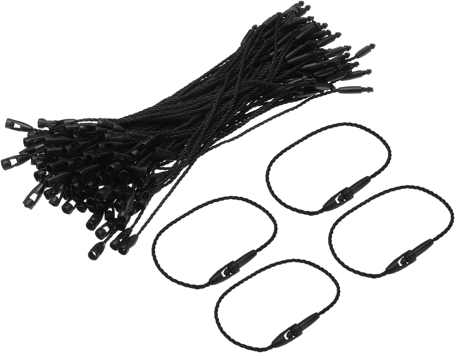 Polyester Rope Tag Line Polyester Rope Hanging Tag Line Quick Snap Lock Needle Ring Price Tag ...