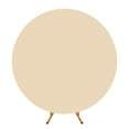 thumbnail image 1 of Polyester Round Covers for Wedding Party Decoration Elastic Bands Backdrop Covers Photography Studio Background, 1 of 8