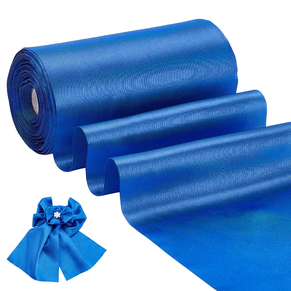 Polyester Satin Ribbon for Garment Accessories Gift Decoration Royal Blue 5-7/8 inch(149mm) 32.81 Yards(30m)/Roll DIY