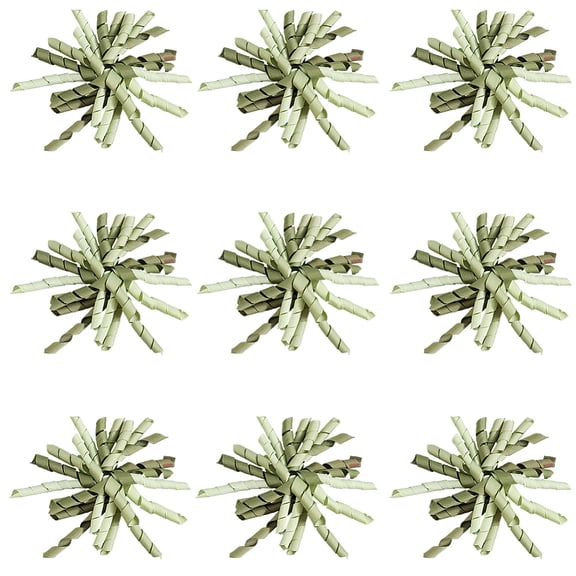 Polyester Self-Adhesive Curly Bows Gift Wrap Accessory Dark Olive Green 101.6mm DIY