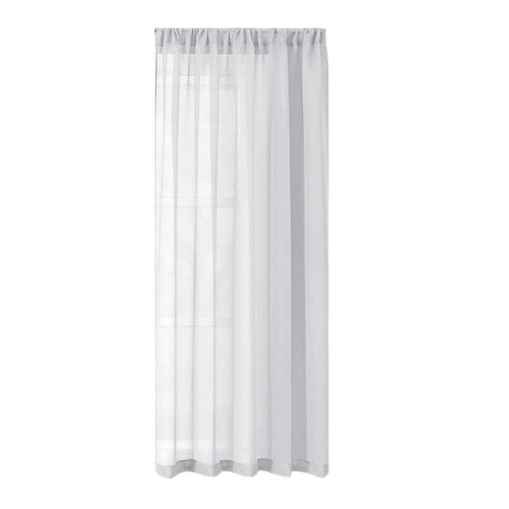 Polyester Semi Sheer Curtains Bedroom Privacy Curtain Long Time Use Wrinkles Resistant For Renters And Home Decoration