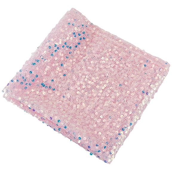 Polyester Sequin Table Runners Wedding Table Decoration Rectangle Hot Pink 2800x440x0.4mm