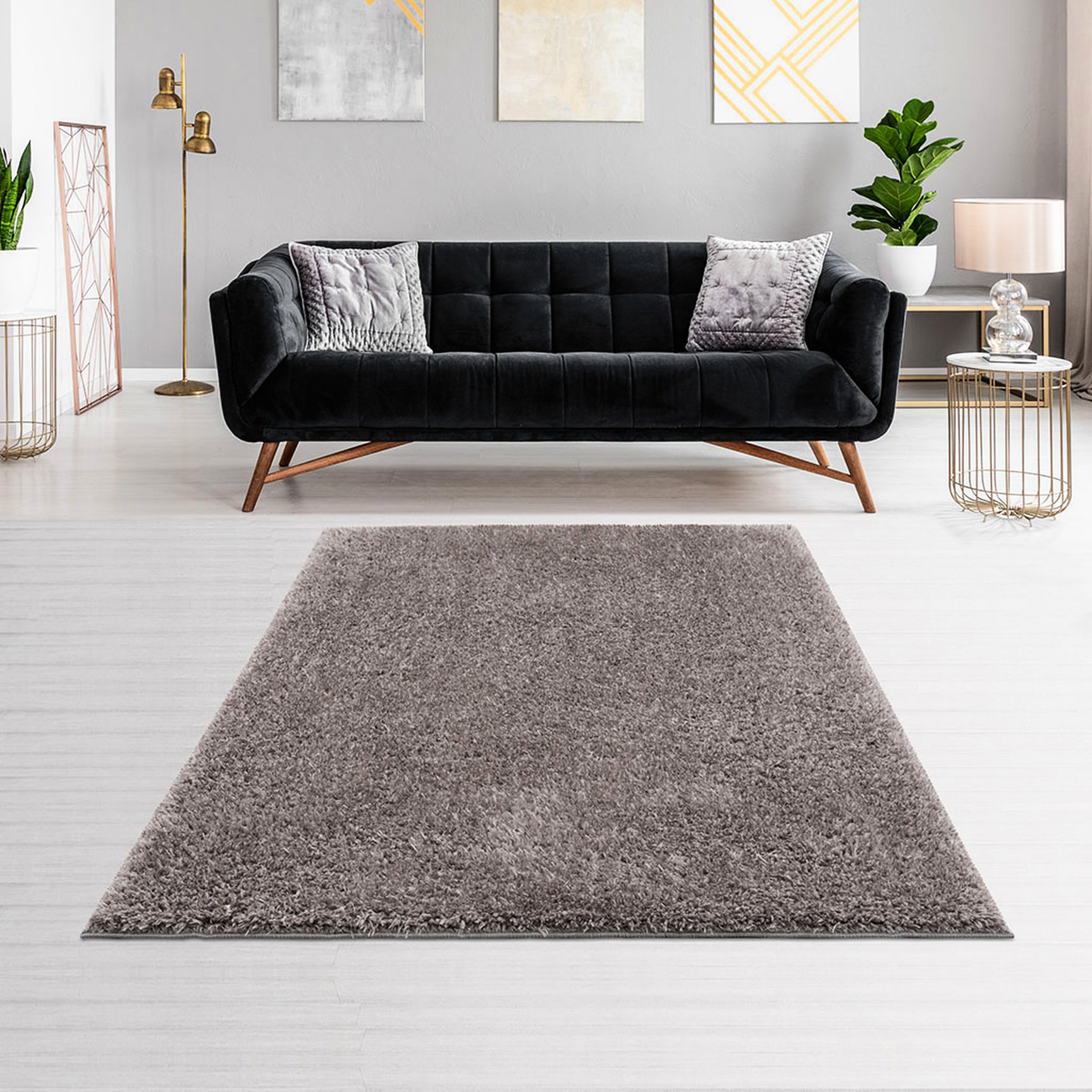 Shag Polyester Rug Polyester Shag Rug for Traffic / High-Traffic Areas Function / Latex ...