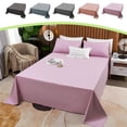 thumbnail image 1 of Polyester Sheet Bedding, Solid Color Satin Silk Feel Breathable Fabric, Soft Skin-friendly Wrinkle-resistant Easy Care Single Piece Duvet Cover, Topliu, 1 of 9
