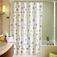 thumbnail image 1 of Polyester Shower Curtain Waterproof & Mildew Resistant, No Drill Renter Friendly, Light Filtering Frosted Textured Bathroom Curtain, Machine Washable, 70 x 47 Inches, 1 of 6